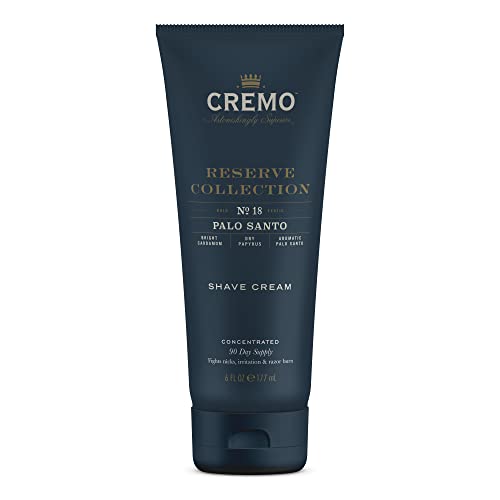 CREMO – Reserve Collection Palo Santo Concentrated Shave Cream For Men | Fights Razor Burns | 177ml