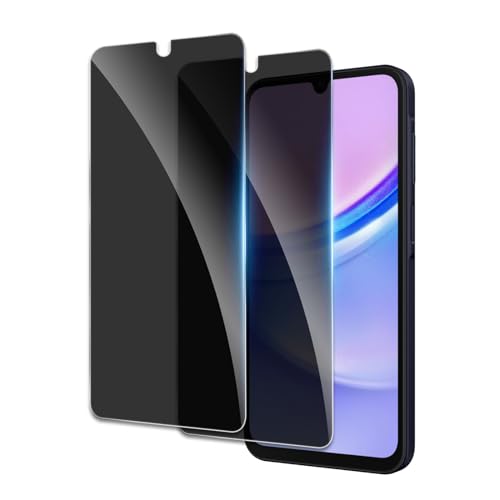 [2 Pièces] Verre Trempé Anti-Espion pour Samsung Galaxy A15/A25, Protecteur D'écran de Confidentialité, 9H Dureté Film Protecteur Vitre, Anti-rayures,...