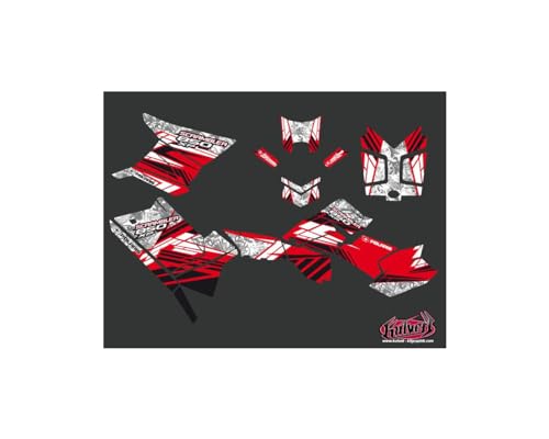 Kit déco Pulsar rouge Yamaha 450 YZF : autocollants anti-rayures pour habillage motocross - 2