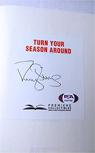 darryl strawberry signed autographed book turn your season around psa