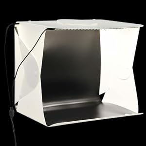 Homgoday Faltbare LED Lichtbox 40x34x37cm