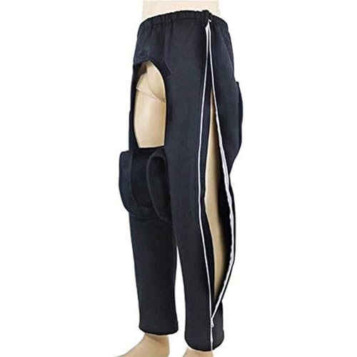 LSRFXF Pantalones para El Cuidado Pacientes con Parálisis, Ropa Abierta para el Cuidado del Paciente con Cremallera, Ayuda para Enfermería en El Hospital Atención Domiciliar