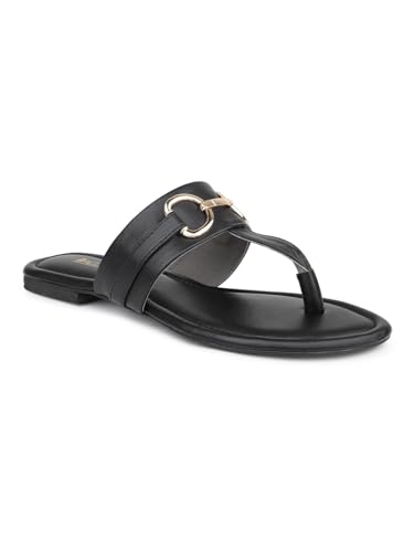 Inc.5 Women Black Open Toe Flats (B0CQPB7BR4) Amazon Price History, Amazon Price Tracker