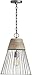 Capital Lighting 335012UW Russell Urban/Industrial Wood & Metal Cone Pendant, 1-Light 100 Watts, 18"H x 14"W, Urban Wash