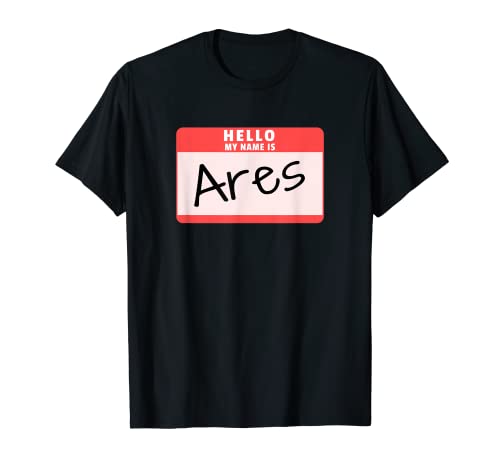 Hello My Name is Ares T-shirt humoristique pour Halloween T-Shirt