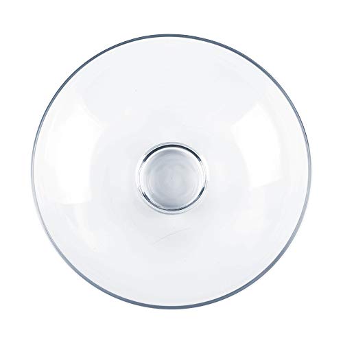 Cys Excel Glass Decorative Footed Bowl (H:4.5" D:12") | Fruit Display Bowl | Terrarium Bowl | Compote Vase Kitchen Table Centerpiece | Footed Pedestal Bowl #TOP2