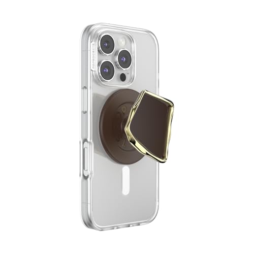 Image of PopSockets Phone Grip for MagSafe, Magnetic Holder, Phone Stand, Crystal - Enamel Cocoa Cut