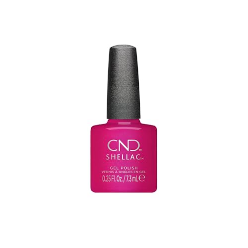 CND Shellac Gel Nail Polish Long-lasting Nail Paint Color with Curve-hugging Brush 155 Tutti frutti 0.25 fl oz