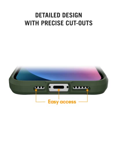 Image of DailyObjects Case for iPhone 14 Pro Max, Drop Protection Polycarbonate Green Hybrid Slim Shockproof Back Cover