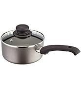 Judge Everyday JDAY022 Teflon Non-Stick Saucepan, 16cm 1.2L with Vented Glass Lid and Stay Cool H...