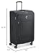 DELSEY PARIS Helium DLX Softside Expandable Luggage with Spinner Wheels, Black, Checked-Large 29 Inch