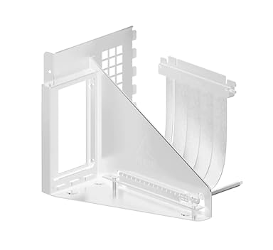 ARCTIC Accelero Vertical GPU Mount (White) Vertikale GPU-Halterung mit PCIe 5.0 x16 Riser Cable (160 mm) Unterstützt Grafikkarten jeder Länge bis 3 Slots Benötigt 7 PCI Slots Weiß
