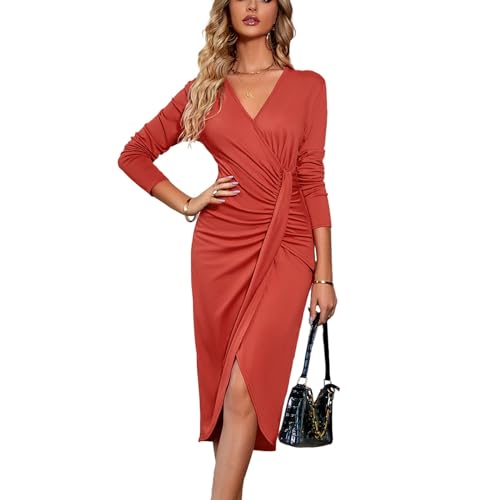Robe de mi-saison chic à taille haute pour vos sorties citadines