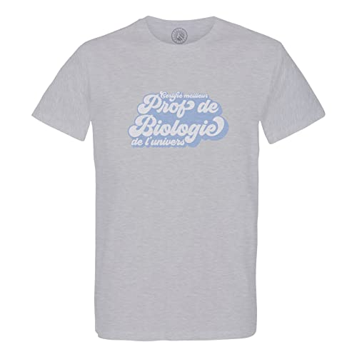 T-Shirt Meilleur Prof de Biologie homme coton bio coupe moderne