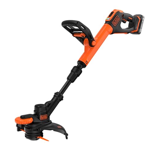 BLACK+DECKER Coupe-Bordures 18 V avec Lame en Résine, 2 Ah en Kit, BCSTR918D1-QW