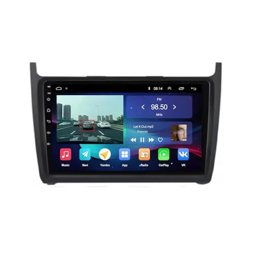 Navegador GPS para VW Polo 2008-2017 con Mapas de Camión y Pantalla de 4 Núcleos