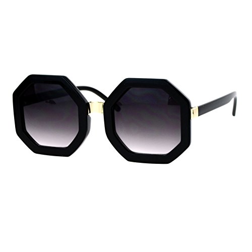 JuicyOrange Octagon Shape Sunglasses Womens Unique Oversized Fashion Shades