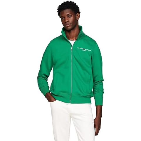 Tommy Hilfiger Men’s Green Logo Knitted Cardigan Cover