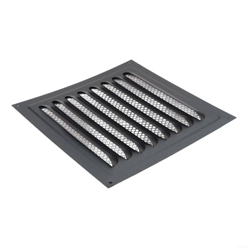 Grille d'aération en acier inoxydable - Imperméable - Pour mur extérieur - Moustiquaire - En écailles de poisson - Pour boîtiers électriques (1 pièce)