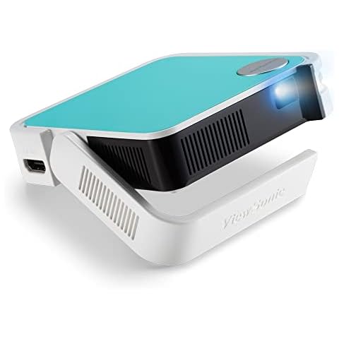 ViewSonic M1 mini Pocket LED Ultra-Portable Projector with Integrated JBL Audio, WVGA, 120 Lumens, HDMI, USB, Compatible with TV Sticks & Gaming Consoles, in 3 Colours Cover