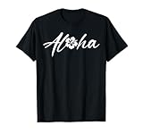 Photo Gallery scritta aloha con un fiore di ibisco surf design maglietta Photo Gallery scritta aloha con un fiore di ibisco surf design maglietta