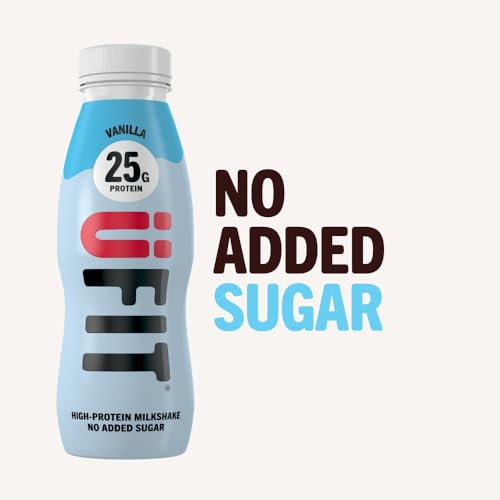 UFIT Variety Pack High 25g Protein Shake, No Added Sugar, Fat Free – Mixed Flavours, Multipack, Ready To Drink (Pack of 9 x 330ml)