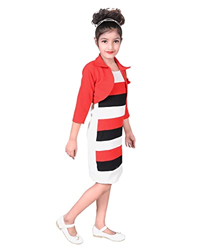 Image of Sky Heights Girl's Cotton Blend Pencil Knee-Length Dress