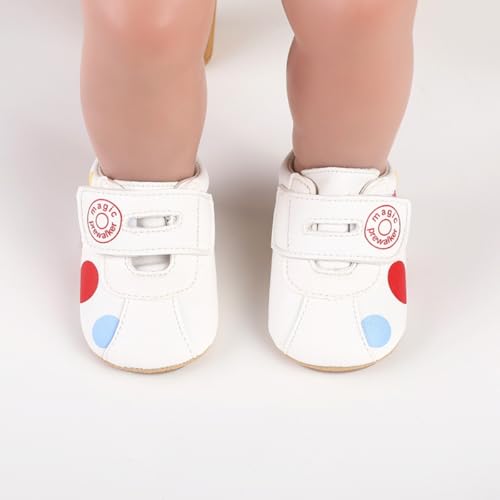 Image of Baby Boys Girls Sneakers Toddler Non-Slip Soft Rubber Sole First Walking Shoes Infant Newborn Crib Dress Shoes