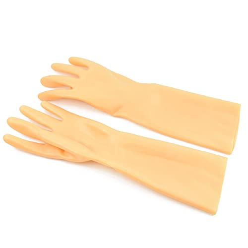 Guantes de látex cortos con grosor de 0,8mm para un ajuste firme hasta la muñeca