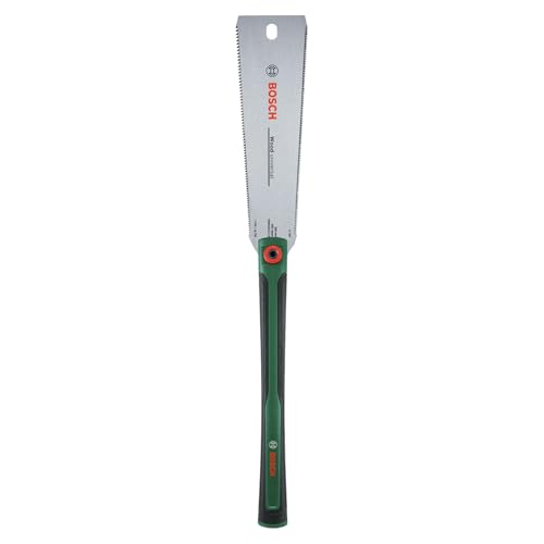 Bosch Sierra japonesa Ryoba 250 mm (cortes enrasados y precisos madera y plástico; hoja acero SK5 flexible; dientes doble cara 7-10/17 TPI; empuñadura ergonómica extralarga)