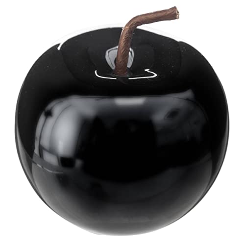 Atmosphera - Pomme déco - céramique - H10 cm - Noir
