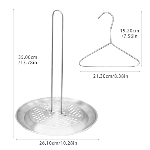 Support de friteuse à dinde inox anti-projection avec bac d'égouttement - 3