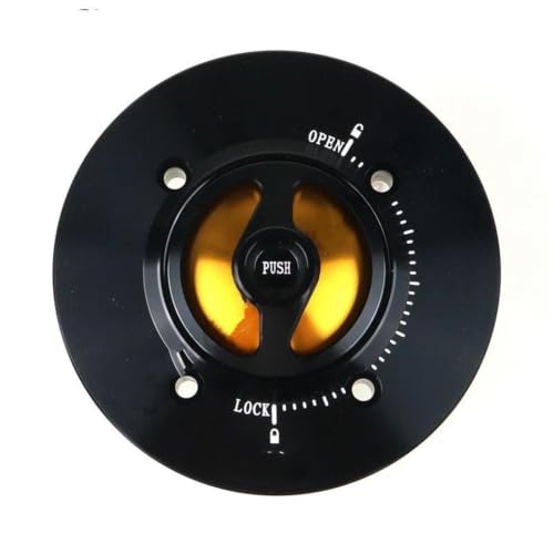 Bouchon de carburant moto en alu or pour Kawasaki Ninja 400 ZX6R Z900
