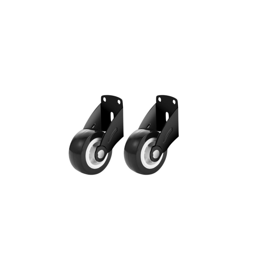 Shungong Black 2Pcs 80Lbs Load Capacity, Silent Rubber Wheel, Scratch-Free, 360° Swivel(Black 2Pcs)