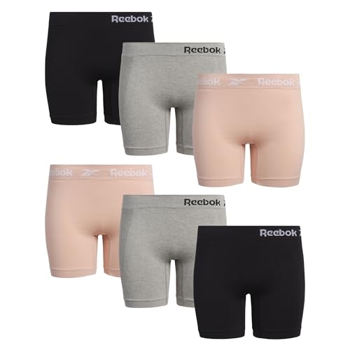 Culottes boyshort femme Reebok lot de 6 shortys stretch invisibles et confortables