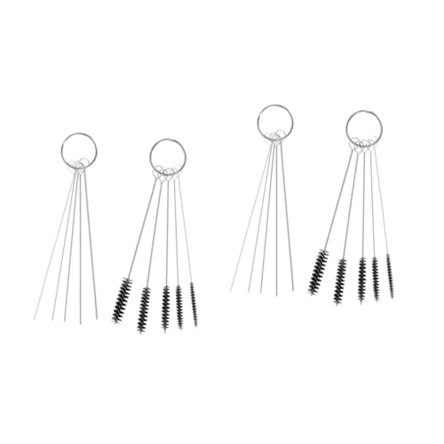 CIYODO 2pcs Carbon Deposit 5 Nylon Tube Brushes 5 Cleaning Kit Cleaning Tool for Choke Car Motorcycle