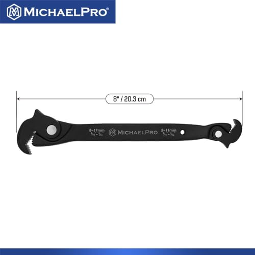 Image of MichaelPro Auto Size Adjusting Wrench 3 /16' to 11 /16 inch, inchMP001229 inch, inchBlack