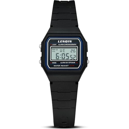 LN LENQIN Digital Kinderuhr - Outdoor Wasserdicht LED Sportuhr mit Alarm,...