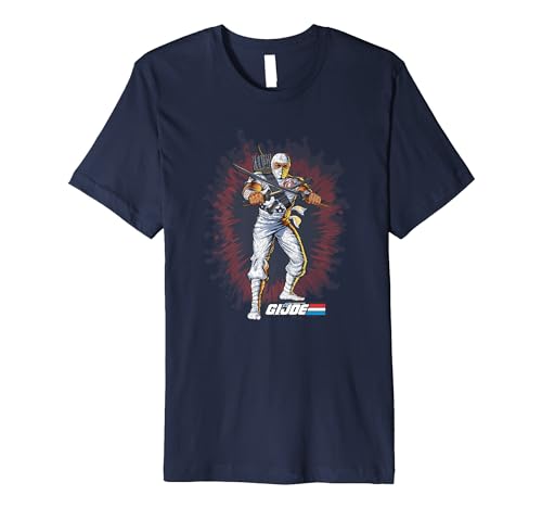 G.I. Joe Storm Shadow Action Pose Vintage Portrait Premium T-Shirt