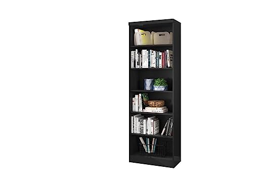 Estante Livreiro com Prateleiras Linus Preto - Qmovi