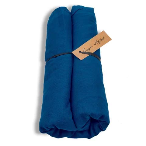 Indian Collectible - Turbante in cotone sikh da uomo, colore azzurro, 5 m, punjabi pagri (rubia voile non cucito), Auzure, M