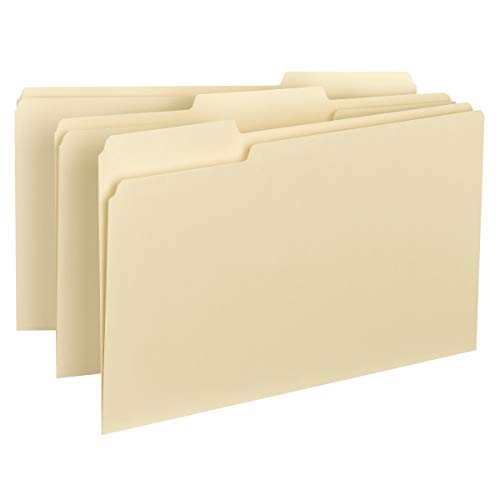 Smead Interior File Folder, 1/3-Cut Tab, Legal Size, Manila, 100 per Box (15230)