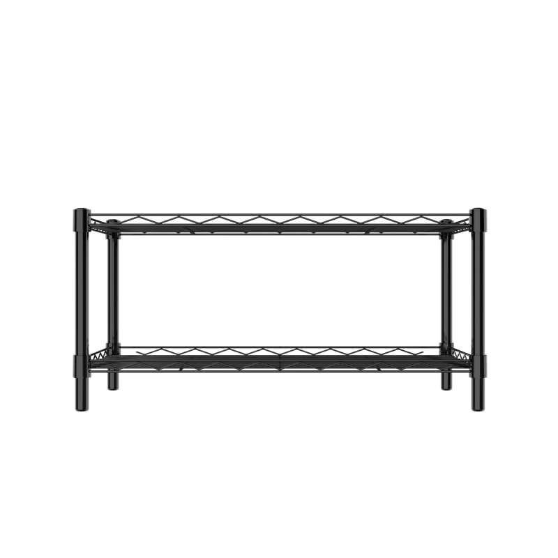 Image of 2-Shelves CounterTop Heavy Duty Steel Storage Rack | Multipurpose Shelving Unit for Kitchen, Home & Utility
