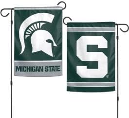 Wincraft NCAA Michigan State Spartans Garden Flag, 12"x18", 2-Sided, Team Color