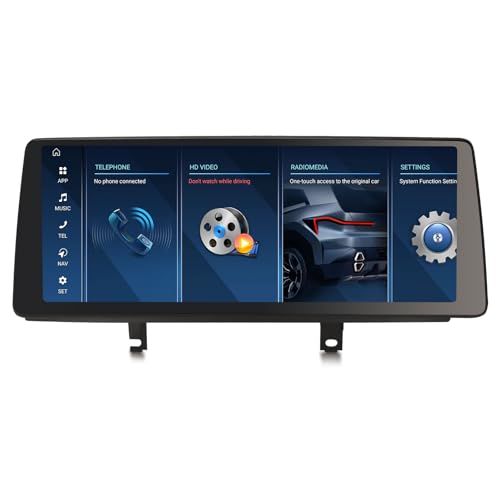 ✪【Mantiene le Funzioni Originali del Sistema】Decoder Can-Bus integrato, supporta il telecomando al volante e il pulsante Idrive, con facile accesso a tutte le funzioni (non supportato dopo l'installazione di APK); mantiene il sistema audio HiFi originale; mantiene la funzione originale della radio/lettore CD e non distrugge il cavo originale; lo schermo originale della telecamera posteriore; mostra le funzioni Bluetooth 5.1 e del volante. Mostra il sistema originale su questo nuovo schermo IPS.