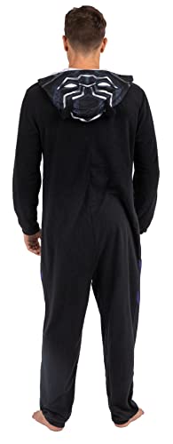 Marvel Men's Black Panther Hooded One Piece Pajama4
