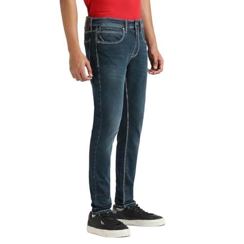 Image of Pepe Jeans Men's Straight Fit Jeans | Mid Rise | Chinox | Jeans for Man