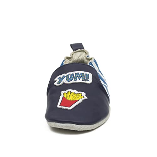Robeez Navy Yum! Soft Soles, Baby Boy, 0-6 Months3
