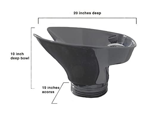 Tilting Abs Plastic Shampoo Black Bowl Floor Cabinet Salon Chair Lumbar Support Tlc-B36-Tilt-Fc-216 #TOP3