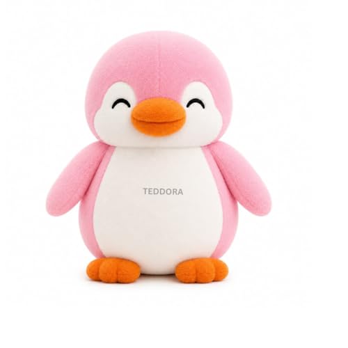 Image of Shy Penguin Soft Toy for Girls Boys Kids,Black,Penguin Animal Plush Stuffed Baby Teddy Gift Birthday, 18cm